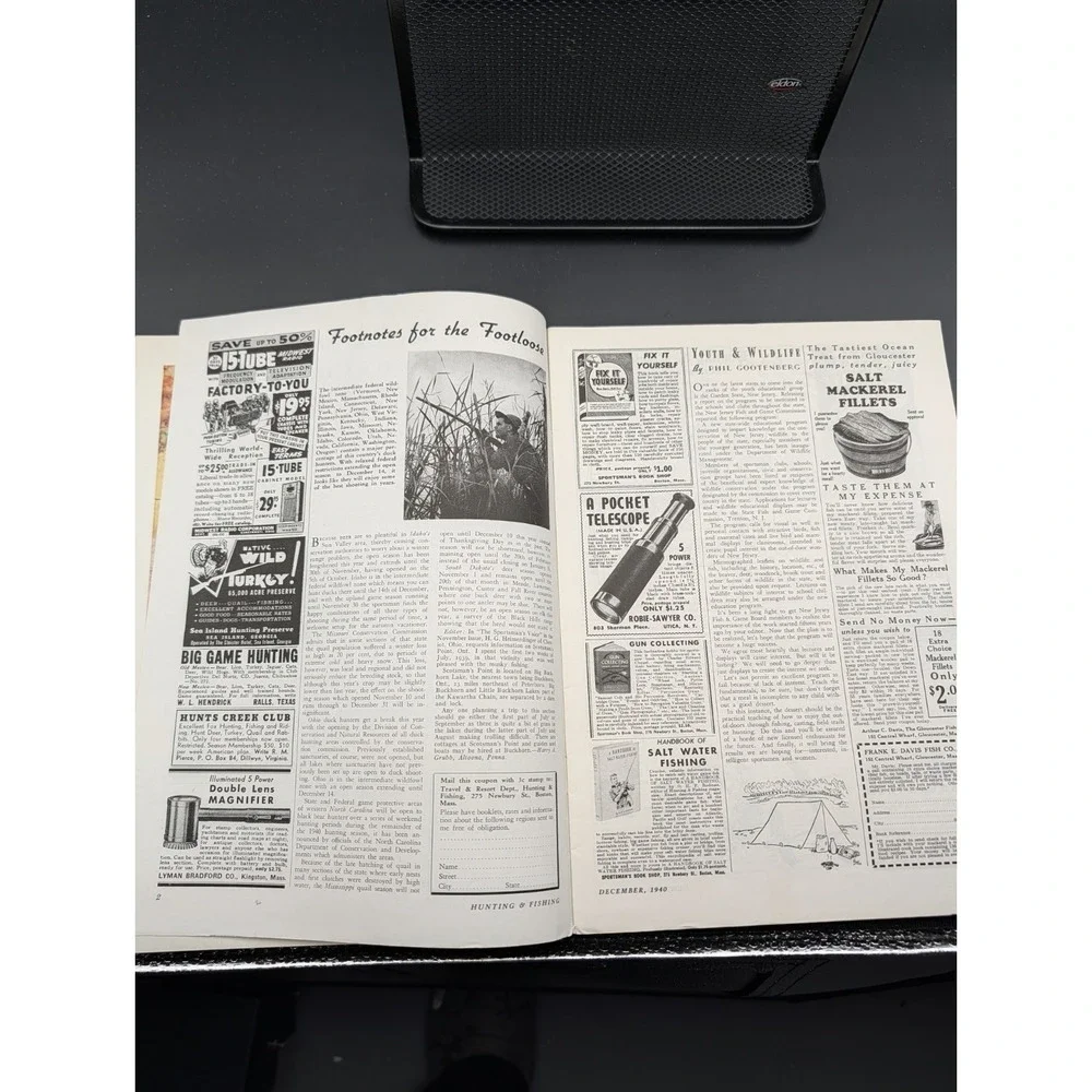 Vintage Hunting and Fishing Magazine December 1940 Outdoorsman Shooting